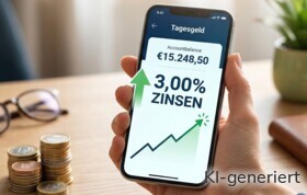 Eine beliebte Direktbank hat die Tagesgeldzinsen auf 3,00 % erhöht.